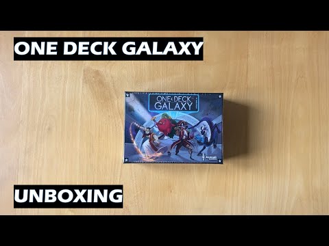 Unboxing One Deck Galaxy Card Game