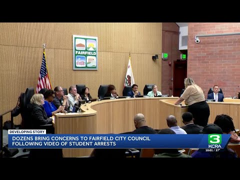 Heated Fairfield City Council meeting erupts over arrest of Fairfield High School student