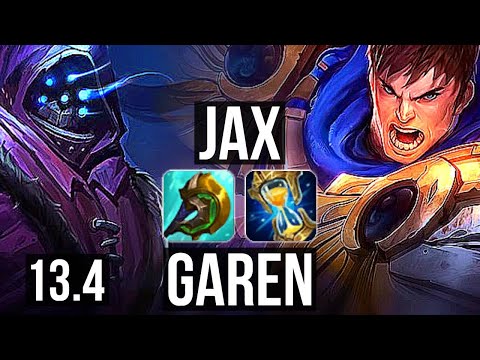 JAX vs GAREN (TOP) | Quadra, 1000+ games, 1.0M mastery | KR Master | 13.4