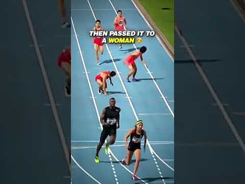 Usain Bolt's first and last Mixed Relay😳 #trackandfield #relay #worldrecord #usainbolt #sports