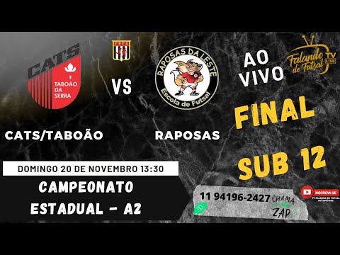 CATS/TABOÃO X RAPOSAS - SUB 12 - FINAL - CHAVE OURO - (ESTADUAL  - A2 ) – TV FALANDO DE FUTSAL