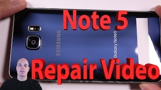 Samsung Galaxy Note 5 Screen Repair, Charging port fix, Battery Replacement video
