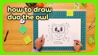 Duolingo How to Draw The Duolingo Owl