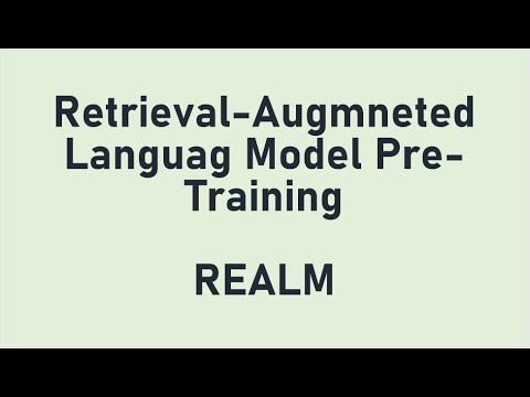 Retrieval Augmented Language Model Pre-training (REALM)