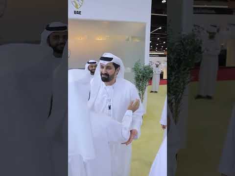 زيارة الشيخ مسلم بن حم لمعرض أبوظبي الدولي للصيد والفروسية