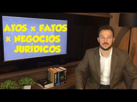 FATOS X ATOS X NEGÓCIOS JURÍDICOS - DIREITO CIVIL - AULA A DOIS