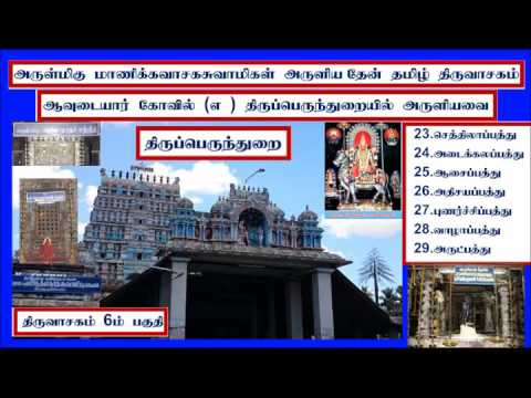 THIRUVASAGAM FULL 6/9THIRUVASAGAM ENUM THEAN (TRADITIONAL)PART 6 திருவாசகம் தேன் (பழமைப்பாங்குபண்)6