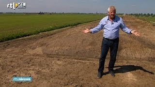 Boeren in Waspik op terpen om ruimte te maken voor het water.