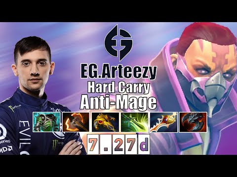 Anti-Mage | EG.Arteezy | Hard Carry Anti-Mage | 7.27d Gameplay Highlights