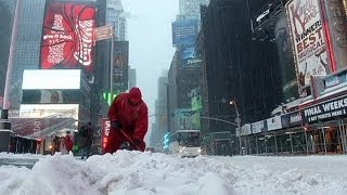 Below 20°c forecast for northeast USA as snow bites deep