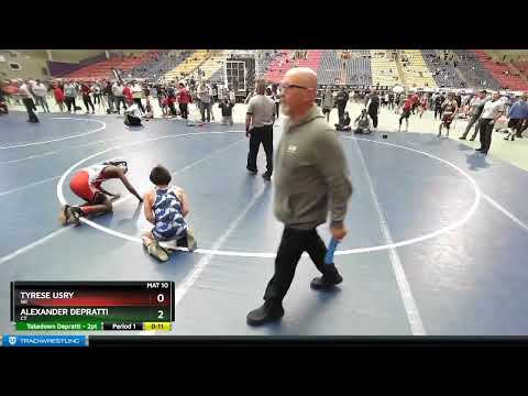 98 Lbs Champ. Round 2 - Tyrese Usry, WI Vs Alexander Depratti, CT 2292