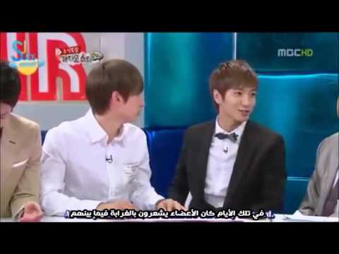 [Arabic Sub] 100923 Super Junior talk about fighting between the members (Radio Star)
