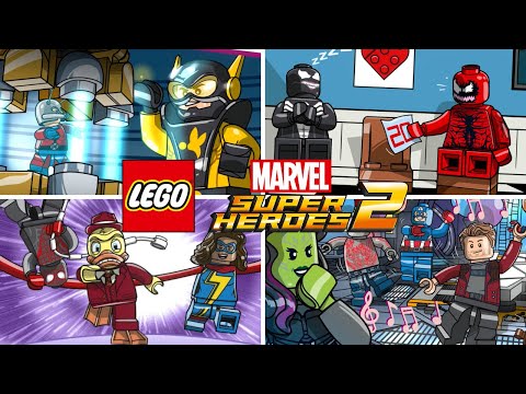 LEGO Marvel Superheroes 2 - All Gwenpool Bonus Mission (With Cutscenes)