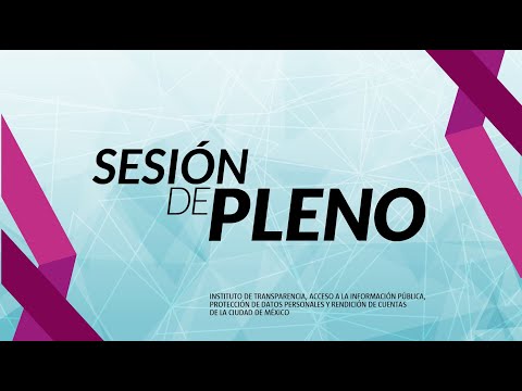 Décima Novena Sesión Ordinaria del Pleno del INFO CDMX