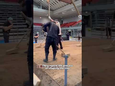 The construction of the Dohyo (sumo ring) #history #japan #tradition
