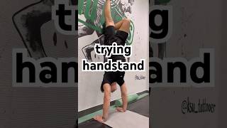 soon I will do this without wall #sport #motivation #handstand #workout #power #calisthenics #gym