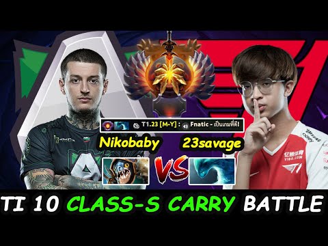 T1 23savage Morphling vs ALLIANCE Nikobaby Slark - Ti 10 GOD Tier Carry Battle Dota 2 pro Gameplay