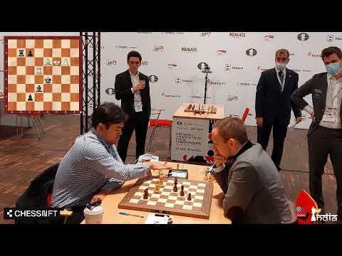 Carlsen and Fabi watch Nakamura fighting it out a German IM