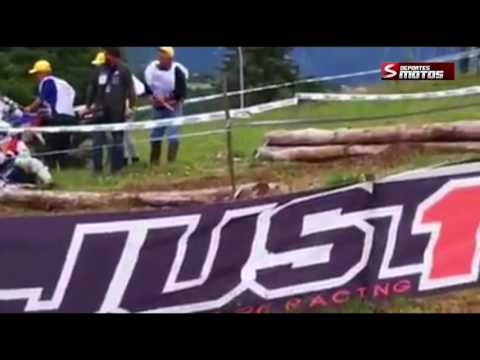 Ruy Barbosa Barcelo protagonista de una mala caída hoy durante la Extreme Test Enduro GP