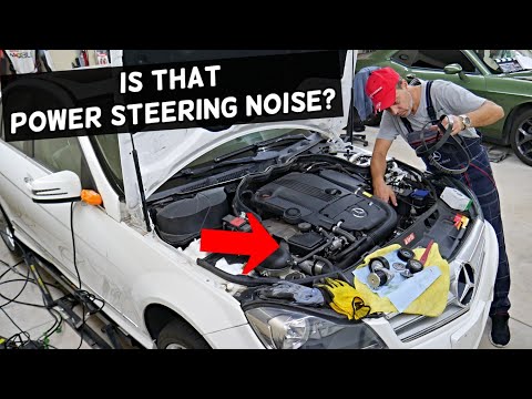IS THAT POWER STEERING WHINE NOISE ON MERCEDES W203 W204 W202 C180 C200 C220 C230 C250 C280 C300