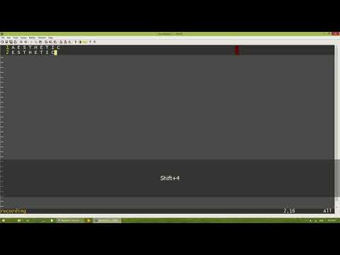 vim aesthetic: can your editor do this?