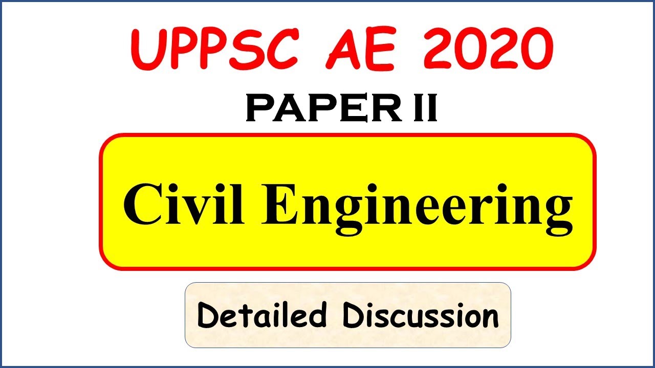 Watch video UPPSC AE Previous Year Papers with solution | Civil Engineering MCQ | UPPSC AE | Paper II Now UPPSC AE Previous Year Papers with solution | Civil Engineering MCQ | UPPSC AE | Paper II