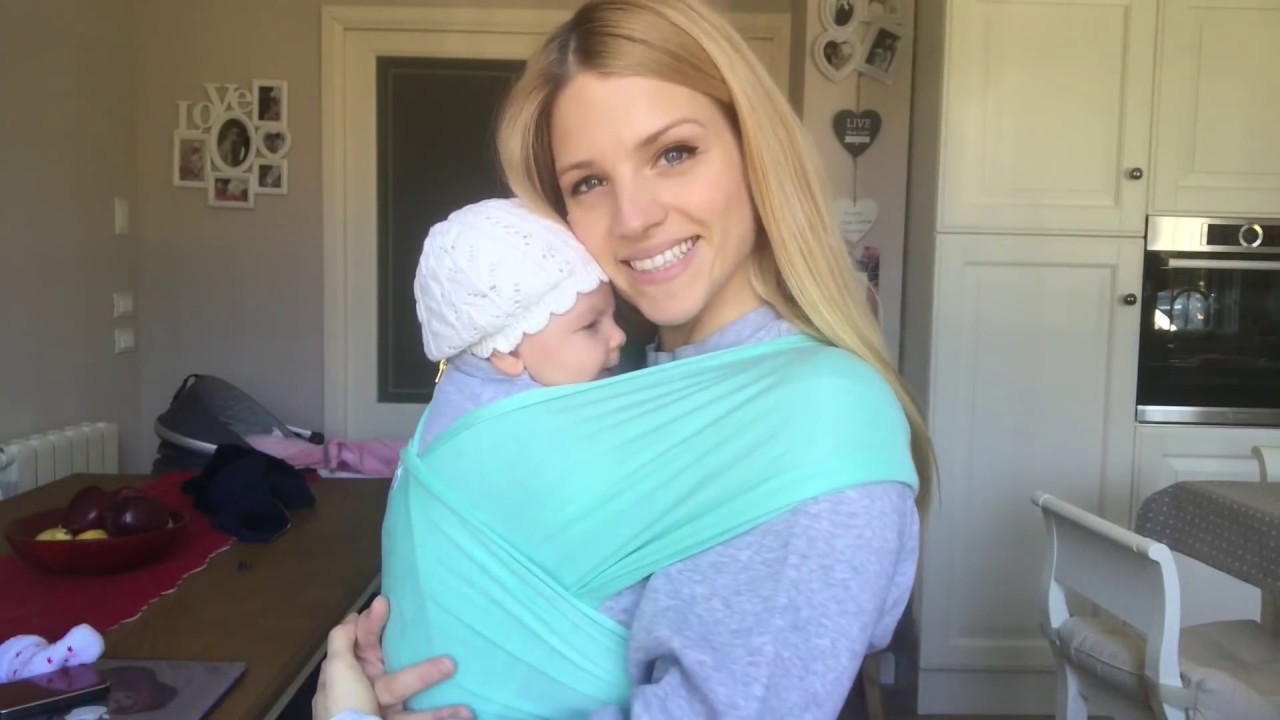 COME INDOSSARE LA FASCIA PORTA BEBE'. BABYWEARING, BABY WRAP TUTORIAL.