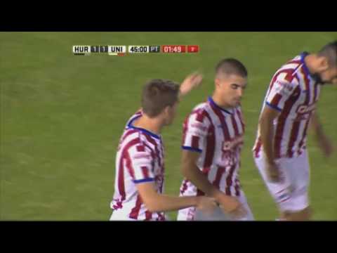 Gol de Riaño. Huracán 1 - Unión 1. Fecha 15. Primera División 2016