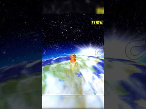 Can you hit the earth on Rainbow Road? #mariokart #secret #shorts