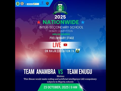 Virtual Preliminary Stage Debate ( Team Anambra VS Team Enugu).
