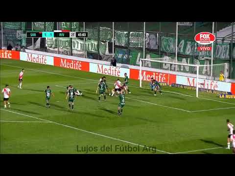 Gol de ENZO PÉREZ sobre la ahora. Sarmiento 1-2 River.