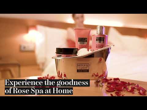 Delicate Rose Complete Bath & Body Care Tub Kit for a Spa Time at Home