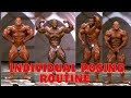 Mr Olympia Men S Bodybuilding All Athletes Individual Posing Routine