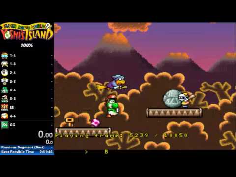 Yoshi's Island: SMW2+ Hack 3-1 100% in 2:20 - TAS