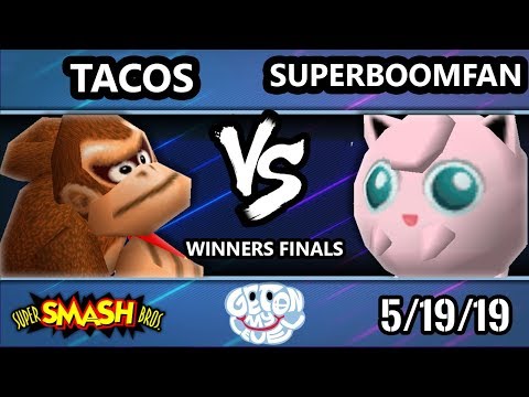 GOML 2019 SSB64 - tacos (DK) Vs. SuPeRbOoMfAn (Jigglypuff) Smash 64 Tournament Winners Finals