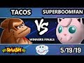 GOML 2019 SSB64 Tacos DK Vs SuPeRbOoMfAn Jigglypuff Smash 64 Tournament Winners Finals