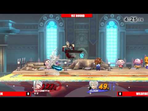 Get Smashed XII - Yatta|JK (Bayonetta) vs Wildfire (Cloud)
