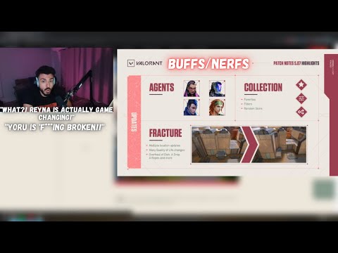 Tarik on *NEW* YORU, REYNA, KAY/O, SKYE, BUFFS/NERFS Valorant Update 5.07