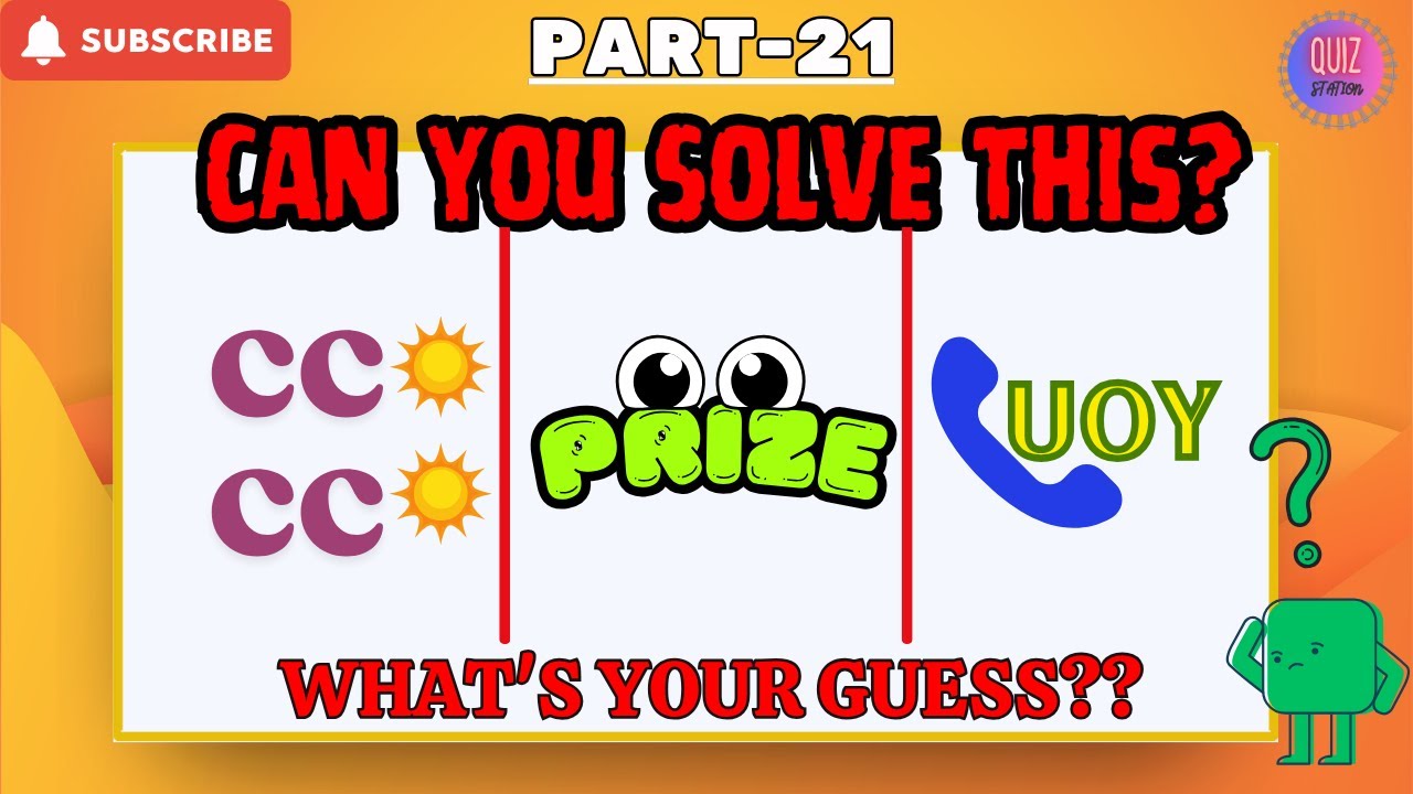 Ultimate Rebus Puzzle Challenge! 🧠💡| Part -21