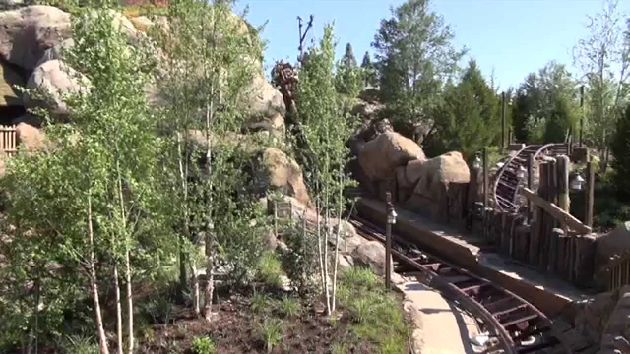 Seven Dwarfs Mine Train commercial filming