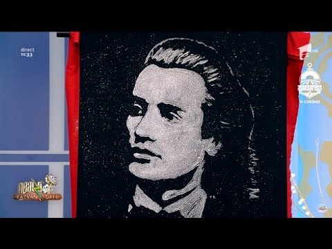 Bogdan Olteanu, artistul care realizează picturi glitter cu cele mai mari vedete