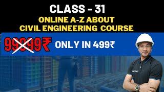 Online Live Class -31 | Best Online Civil Engineering Course | Courses for Civil Engineers by PIFCE