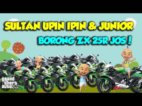 SULTAN UPIN IPIN BORONG MINI MOGE KAWASAKI ZX 25R 2023 SPESIAL - GTA V MOD UPIN & IPIN SPESIAL