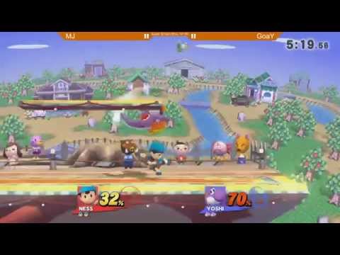 Game EVO 2nd Qualifier SSB4: MJ (Ness) vs GoaY (Yoshi, Ganondorf) - WR1