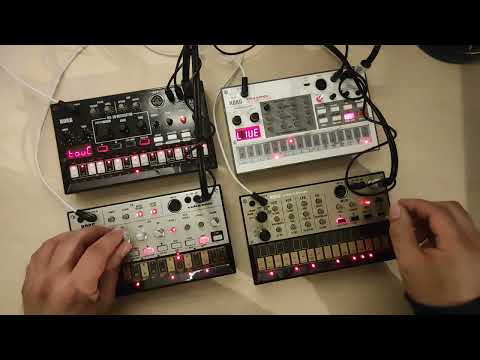 Question: Can I Volca nice? (long-short Jam with Volca Bass, Kick, Keys and Sample)