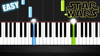 Star Wars - Main Theme - EASY Piano Tutorial by PlutaX - Synthesia