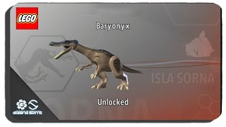 Lego Jurassic World - How to Unlock Baryonyx Dinosaur Character Location