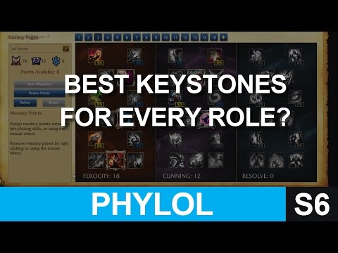 Best Keystones / Masteries For EVERY ROLE - Season 6