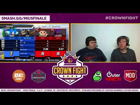 Crown Fight: Goof/AG|Waddle (Sonic/Fox) vs Angry Alph/AE|Ohko (Villager/Lucario)