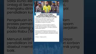 AKBP Basuki Dipatsus seusai Langgar Etik, Terbukti Tinggal bersama Dosen Untag Semarang yang Tewas